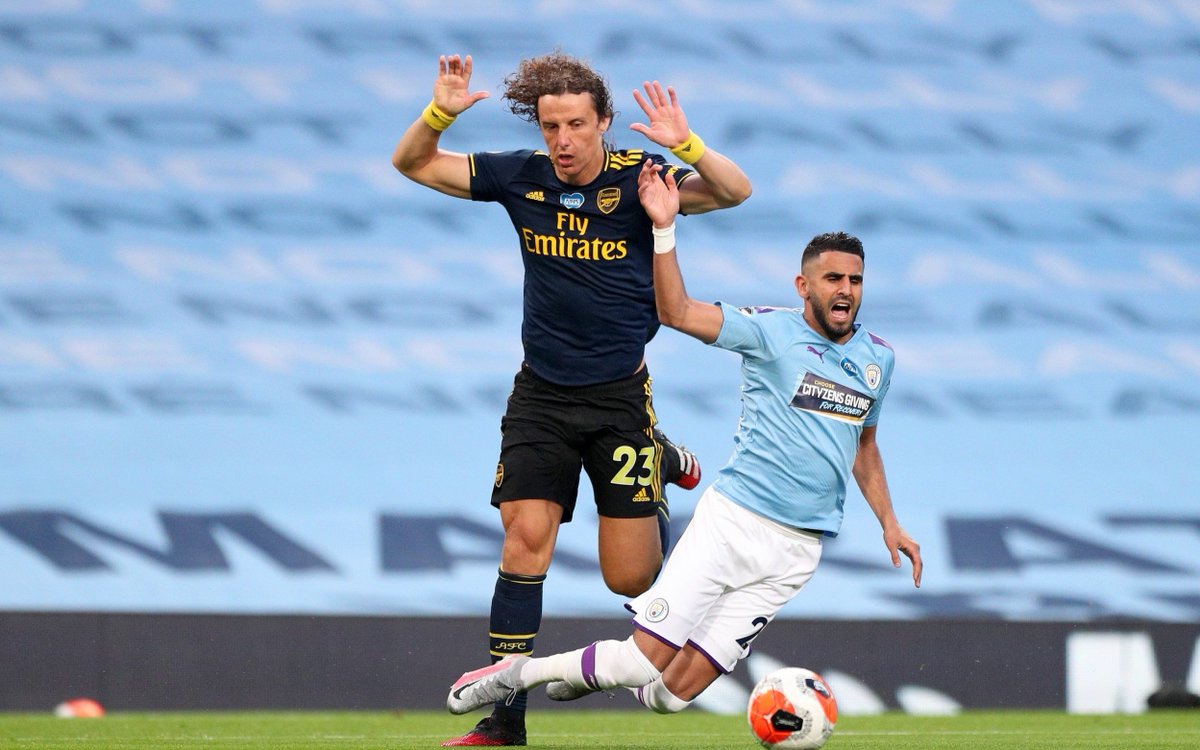 Post restart - we lost two games in a row to Manchester City and Brighton. With David Luiz the subject of lots of criticism after getting sent off.