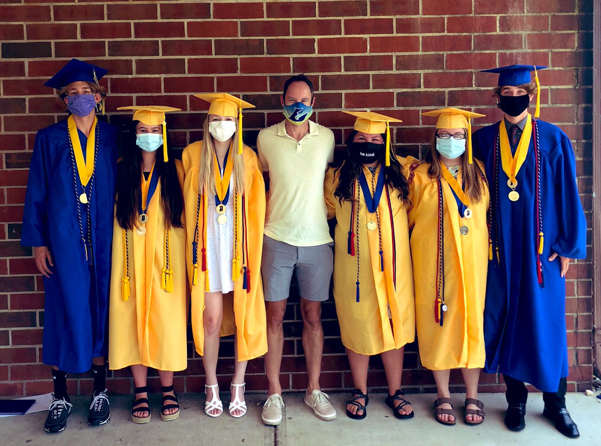 We will always remember the date of this picture. Good luck to the Class of 2020! We will miss you.