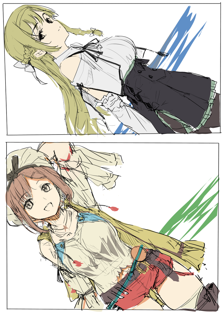 ライザちゃん、他の方のイラスト見るのは天国。描くの地獄。 それがよく分かった。 