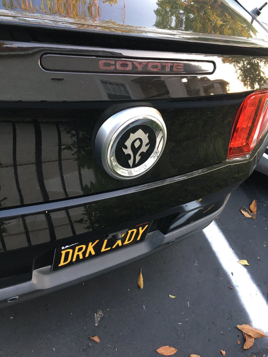 BRUUH this is the coolest car ever! The detail on this thing 😱 even down to replacing the emblem of the mustang with an undead horse and the Horde symbol. I need to find the owner of this beauty and add them on bnet 😂
@instalokpatrick coincidentally happened to be matching 😂