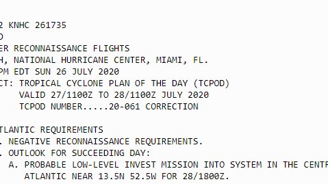 CycloforumsPR's tweet photo. El CNH programó el primer vuelo del avión de reconocimiento pautado para volar hacia el #Invest92L el proximo Martes en la tarde. Ellos recojen data para ver si se clasifica a Depresión Tropical o salta eso y lo nombran Tormenta Isaias que es el proximo nombre que se va a usar. https://t.co/QtiSKLzSTp