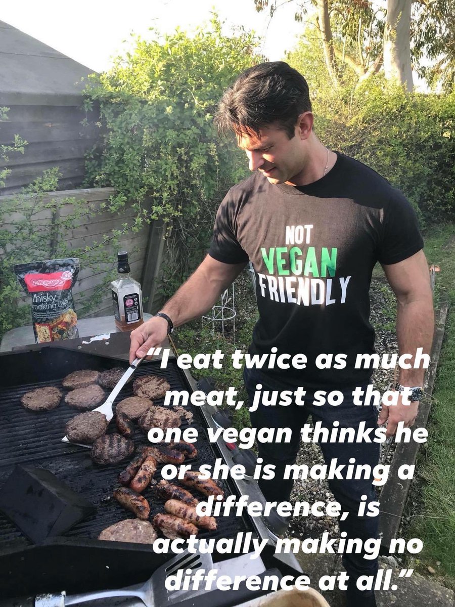Doing my bit for all those who love eating meat #vegan #meateater #notveganfriendly