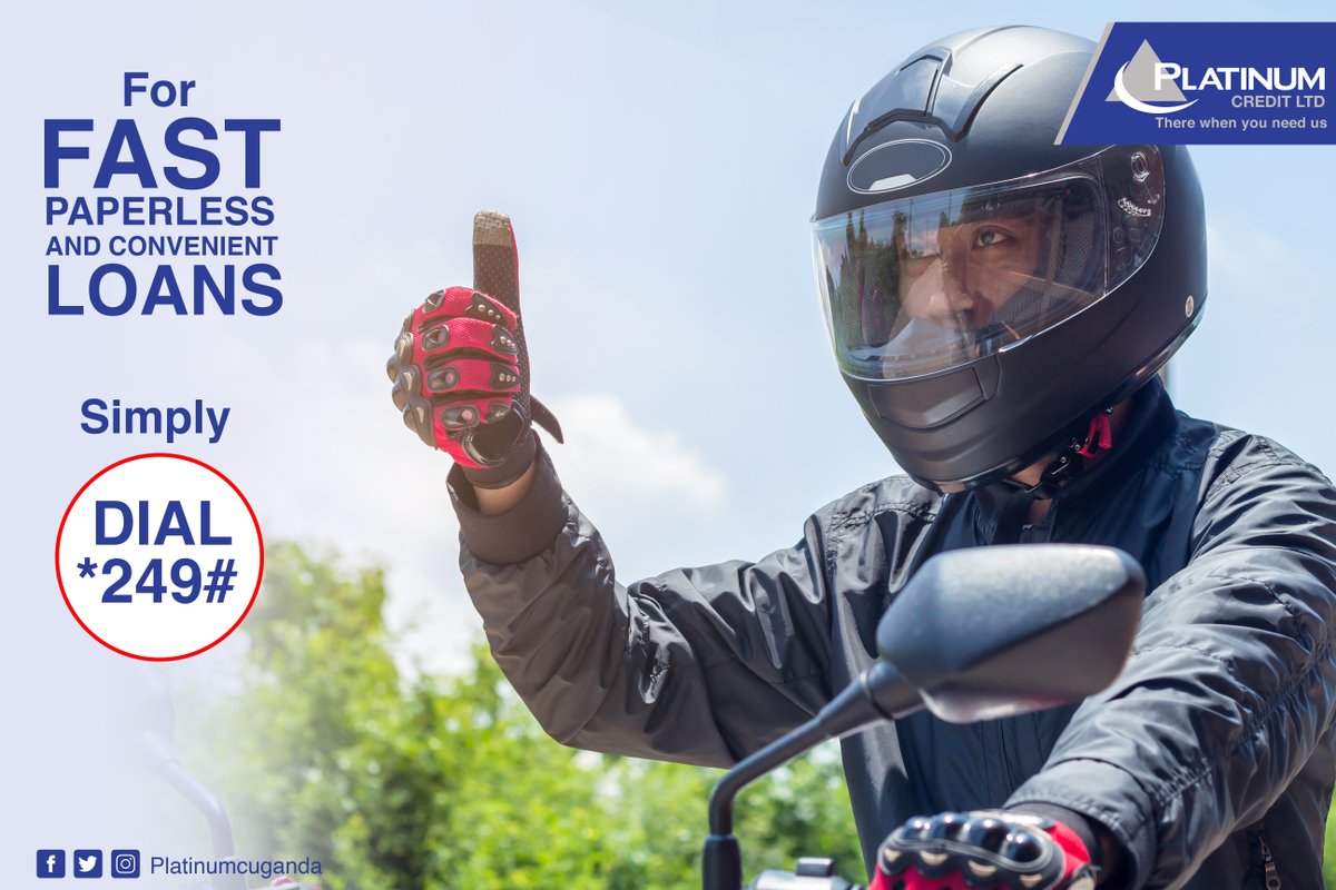 pcl_uganda's tweet photo. Wherever you are riding to today, you can still get an Instant Loan right on your mobile phone, Simply dial *249#, register and apply now.
#MakeItHappenNow
#Mobiloan https://t.co/w9JDwwpAVF