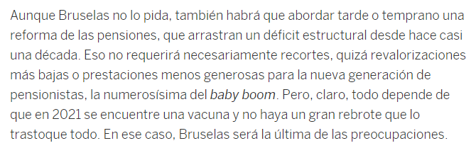 juanrallo's tweet photo. La neolengua de El País ya nos avisa de los recortes que vienen, aunque no se llamarán "recortes". En este caso, en materia de pensiones: las prestaciones de los nuevos pensionistas serán menos "generosas".... pero no llamen a eso recortar las pensiones. https://t.co/cgoiVykBB3 https://t.co/NqzeEDGJYj