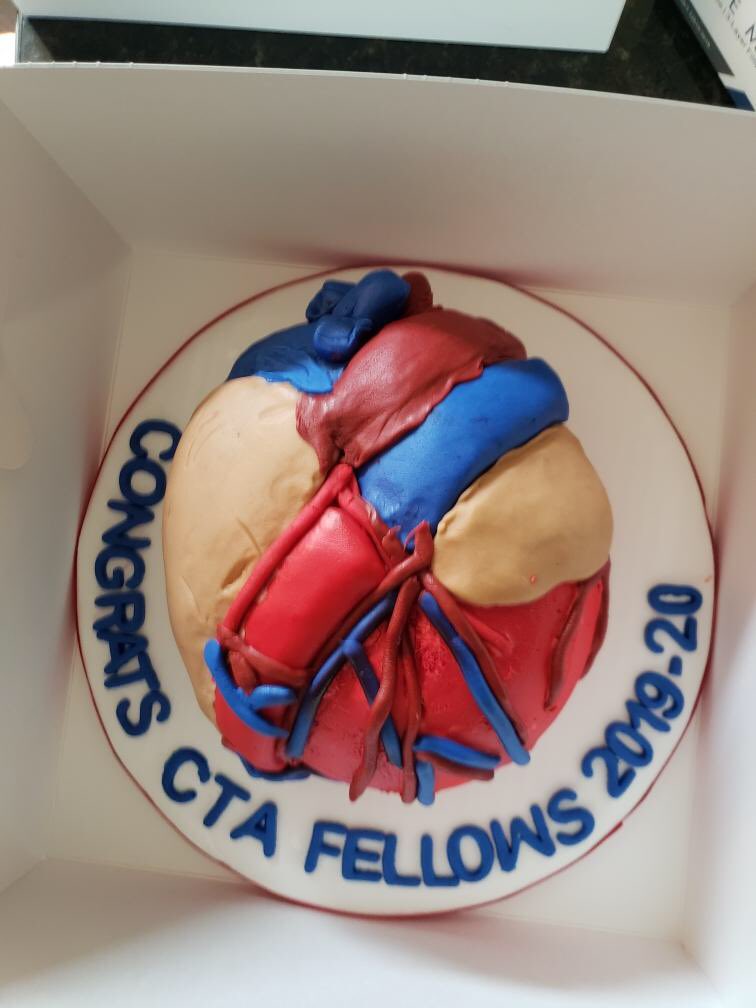 teperryMD's tweet photo. I’m very proud of the 2020 @UMNanes CTA Fellows. We’re in good hands even though the cake looked like a 3 time redo! https://t.co/STEk6mVCOa