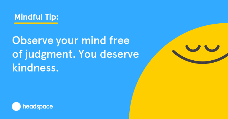 Headspace's tweet photo. Be gentle with how you speak to yourself. #mindfultip https://t.co/ivXqzIBViv