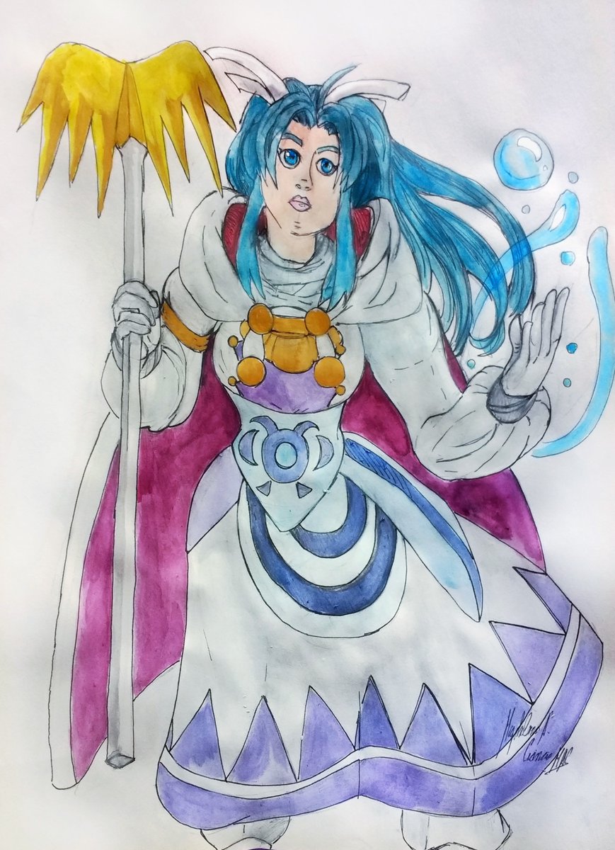 DarkStormSeeker's tweet photo. Today is Golden Sunday!! So here are my watercolors for this weekend! Here's Mia, Ivan, Saturos and Menardi!
#adept #camelot #wateradept #water #menardi
#fanart #gba #goldensun #nintendo #sword #venus #goldensunmia #goldensunivan #saturos
#fantasy #golden_sun
#thelostage https://t.co/VSyWKCGCCN
