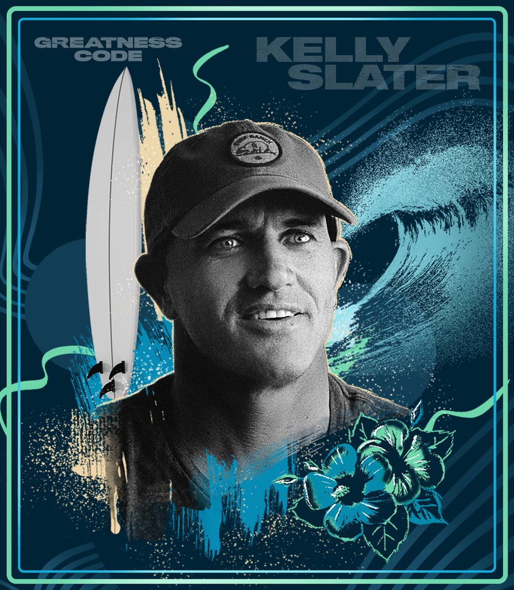 AppleTV's tweet image. .@KellySlaters’ fifth world surfing championship was a spiritual odyssey that cemented him as a legend. Listen to him tell the story in #GreatnessCode on Apple TV+. apple.co/GreatnessCode