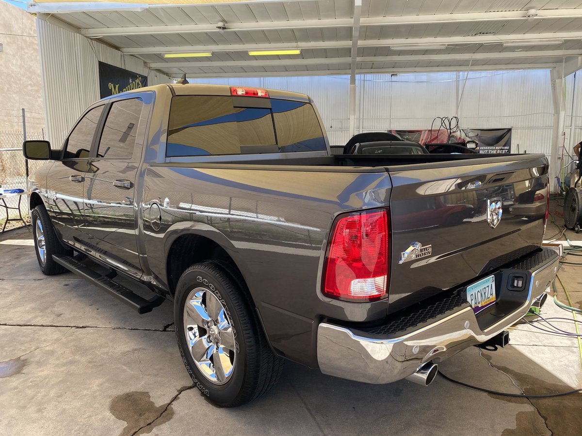shaunhufff's tweet photo. Paint Correction on a Ram! 💙 #glassfinish https://t.co/kz9UIDHvVo