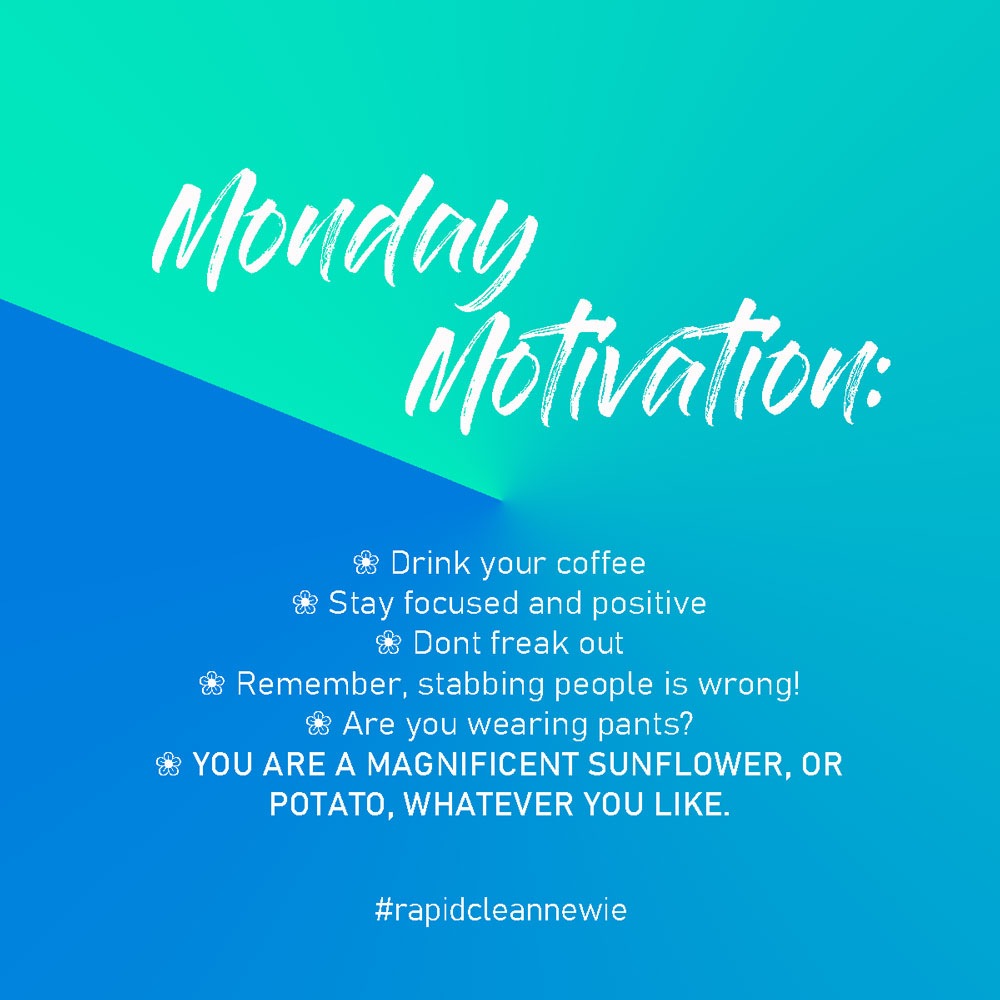 ||   Monday Tips   ||
What's your inner spirit emoji 🐸🌻🥔 Share below

#whatyourspiritemoji #mondaymotivation #rapidcleannewie