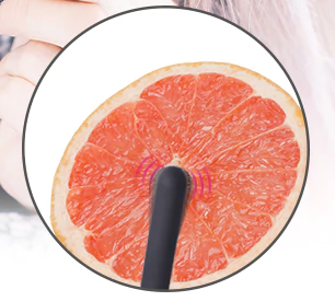 and that's definitely a grapefruit! You're supposed to use an orange, you fool!