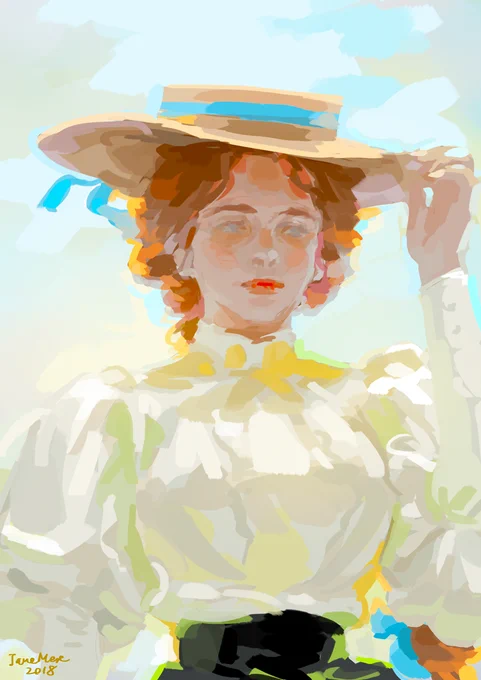 #絵を彩度100にすると超派手 
hmm... 