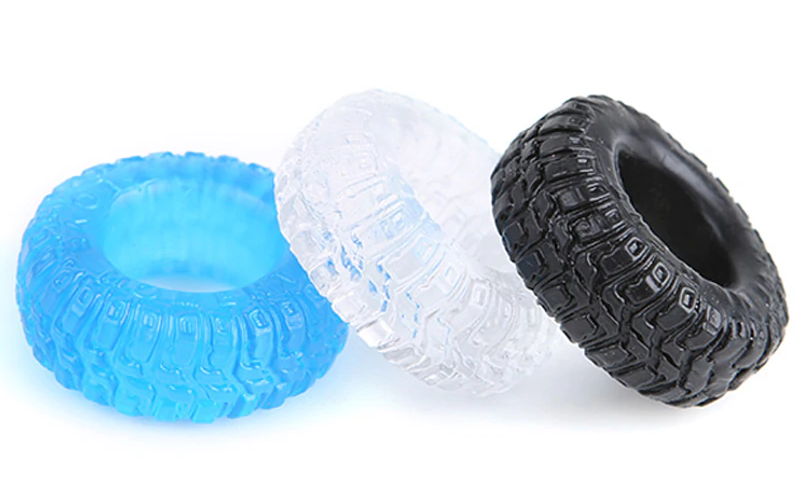 This one was clearly supposed to be stretchy cock rings but then I realized... those are tires. they're using the molds for tires for kids toys.