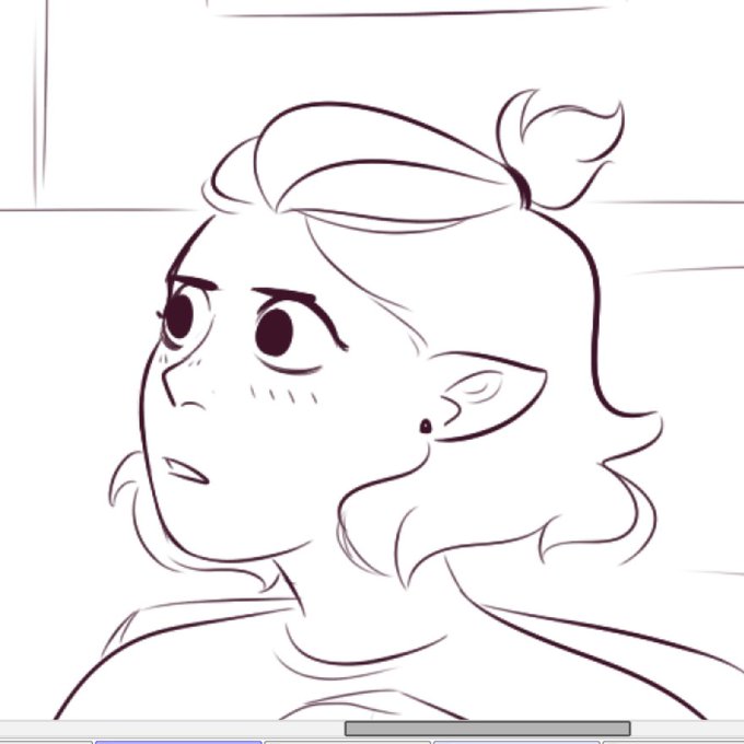 wip! amity in this really dumb comic im doing 