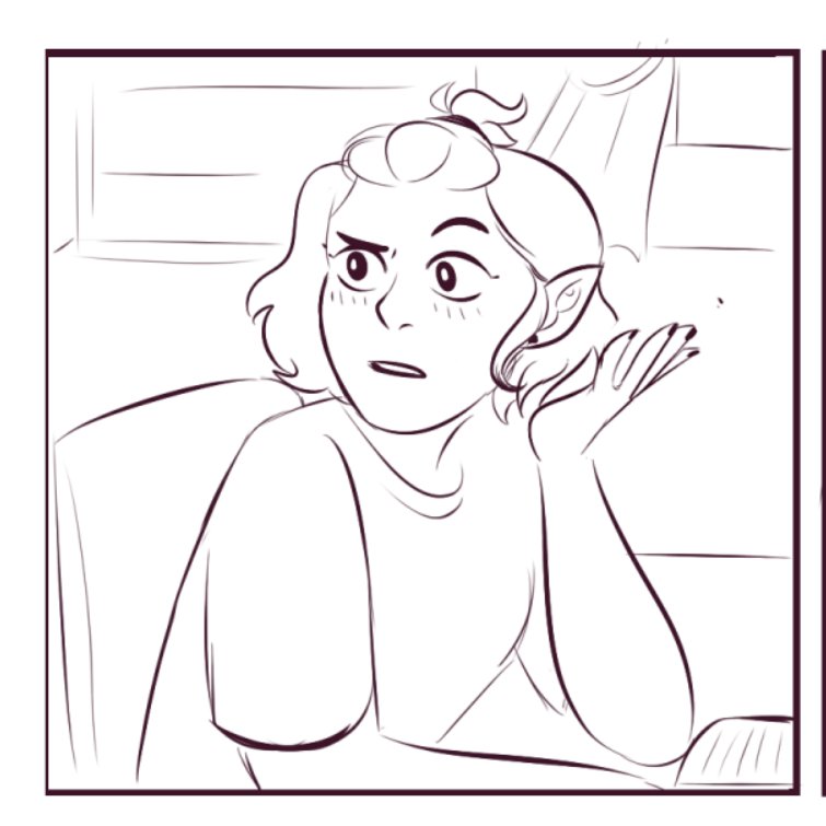 wip! amity in this really dumb comic im doing 