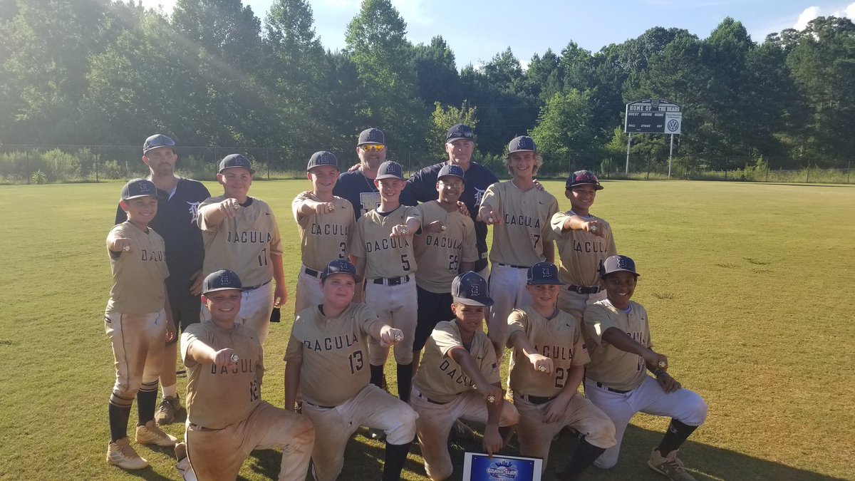 GarrisonCantre1's tweet photo. Tournament Champs!#DaculaFalcons #DaculaBaseball #MultiSportAthlete @_DaculaBaseball  @CoachE19141 @CoachCRoberts @GerryGdowski @tavitap @Coach_Joel_Lamb @CoachRosenbaum @coach_cahill @CoachZRoper @CoachToddMonken @NUCoachJake @CoachHinshaw @RecruitGeorgia @SteveEnsminger https://t.co/EjdQNgmszQ