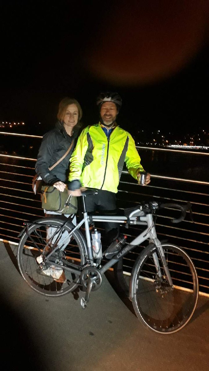 CrusheenGaa's tweet photo. @BMLThendrik has done it!👏👏 What a legend! 2220km along the @wildatlanticway, 9 days of hardship &amp; he has finally made it to the Peace Bridge, Derry 😁👍👏
Nearly €8,000 raised in aid of the @bmltrust &amp; @CrusheenGaa! Huge thanks to everyone who supported Hendrik along the way! https://t.co/a3OEy6yvcM