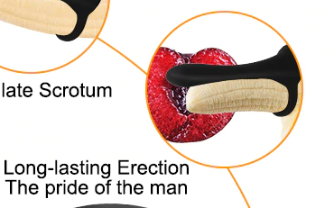 I'm not sure about the relative sizes of this plum and bananaalso: "Long-lasting Erection, The pride of the man"