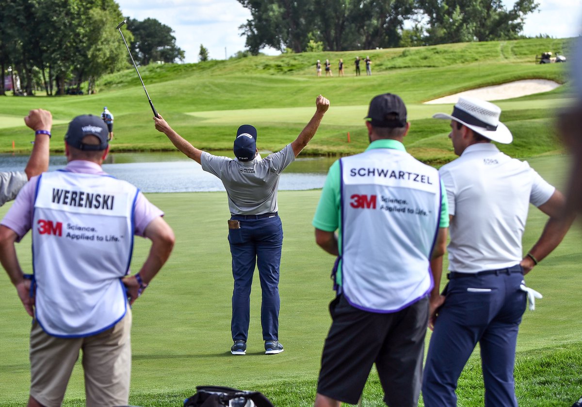 GolfChannel's tweet photo. 'My wife has been such a huge support for me. She's never stopped believing in me and what I can do.'

Michael Thompson's @3MOpen winner interview is so, so good: https://t.co/A8HQjM3bTw https://t.co/H0D3VHnK2I