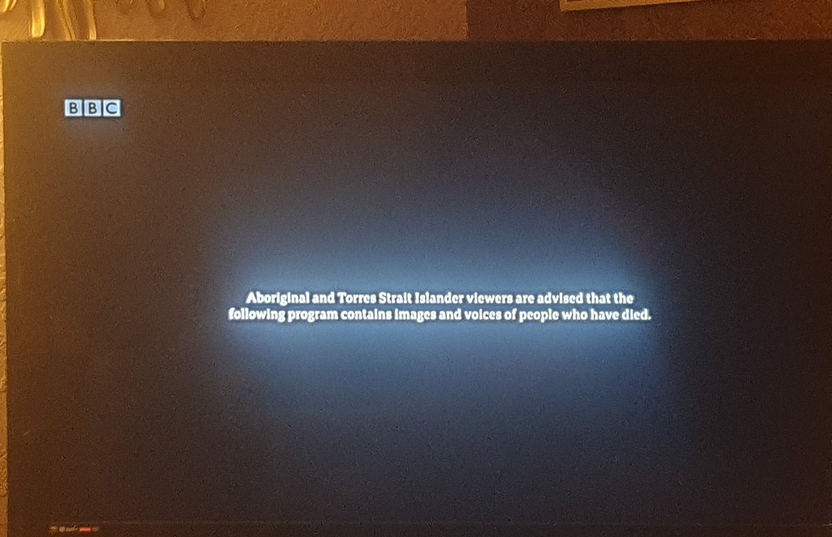 I like to read around and anything interesting gets me searching online. I had no idea that this TV warning screen is shown on Australian TV as in aboriginal and Torres Strait Island communities, they avoid referring to depicting people who have died. (...)