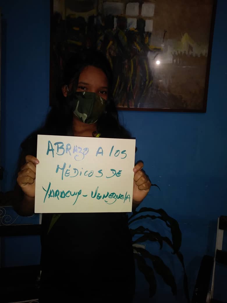 Nuestro amor y agradecimiento a todo el equipo médico venezolano