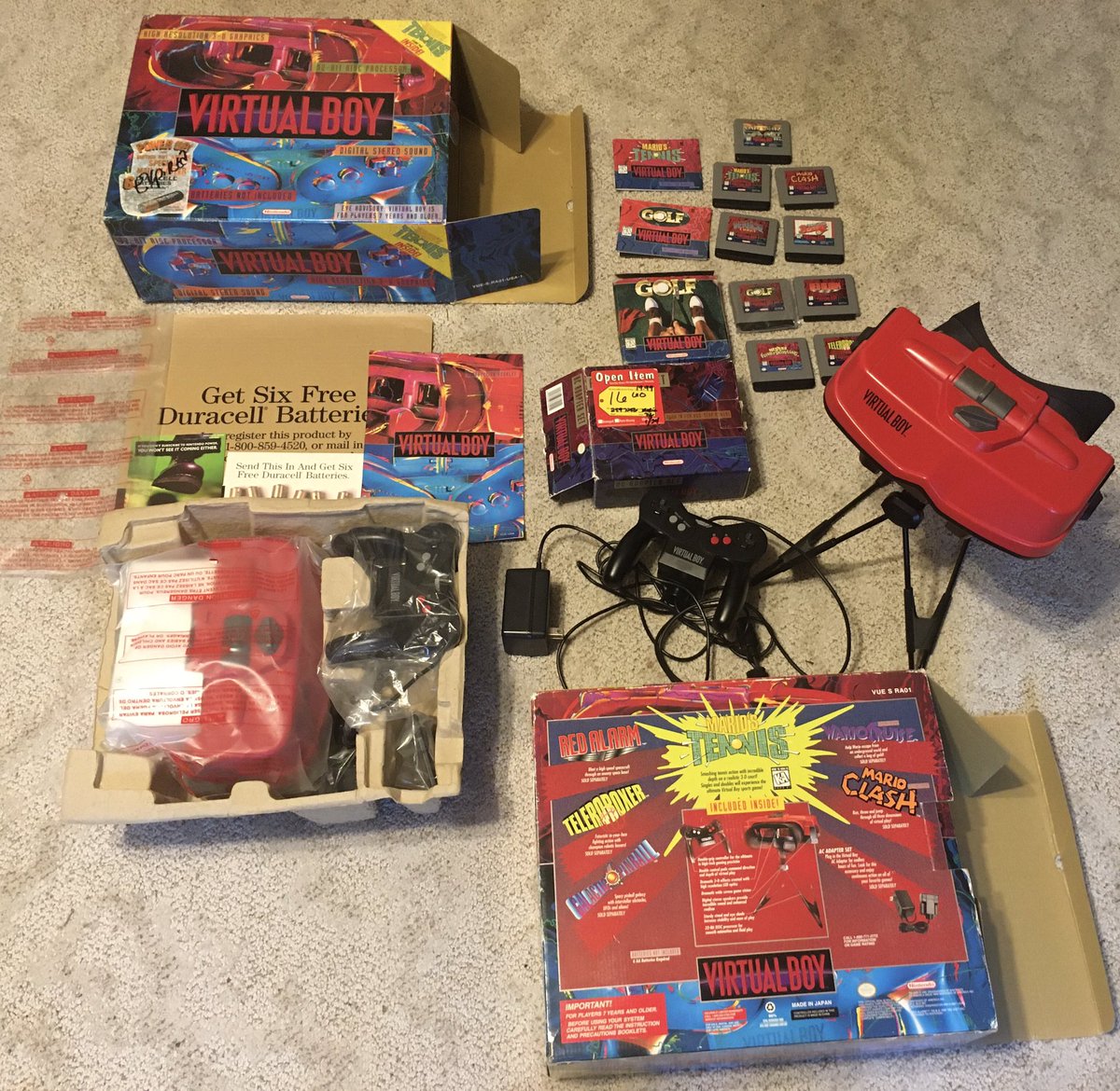 Gamerpeep07734's tweet photo. #VIRTUALBOY #twins by #Nintendo anyone?! #retrogamer #retrogaming #retrocollective Happy to have these two in my #collection, one of which is for sale. Migraines for all! 🐳✌️ https://t.co/H2pXF5oL6w