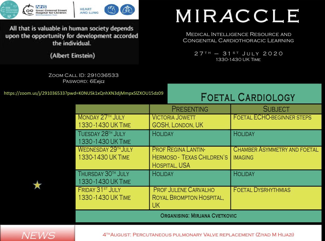 bitcoinmineot's tweet photo. Join us again this week #MIRACCLE @GreatOrmondSt  @GOSHLearnAcad  @GOSH_PGME  and enjoy these wonderful talks. 🍀 https://t.co/txm1rxxeJZ