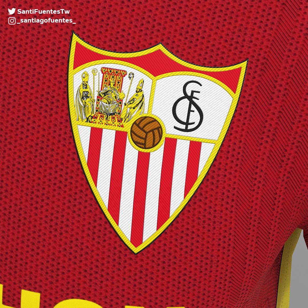 SantiFuentesTW's tweet image. Away Jersey @SevillaFC 🇪🇦
La camiseta utiliza amarillo y rojo, los colores de la bandera de la ciudad de Sevilla, además presenta un patrón referido al Metropol Parasol, icónica estructura sevillana.

¡Se agradece like y RT!

#SevillaFC #Sevilla #Blanquirrojos