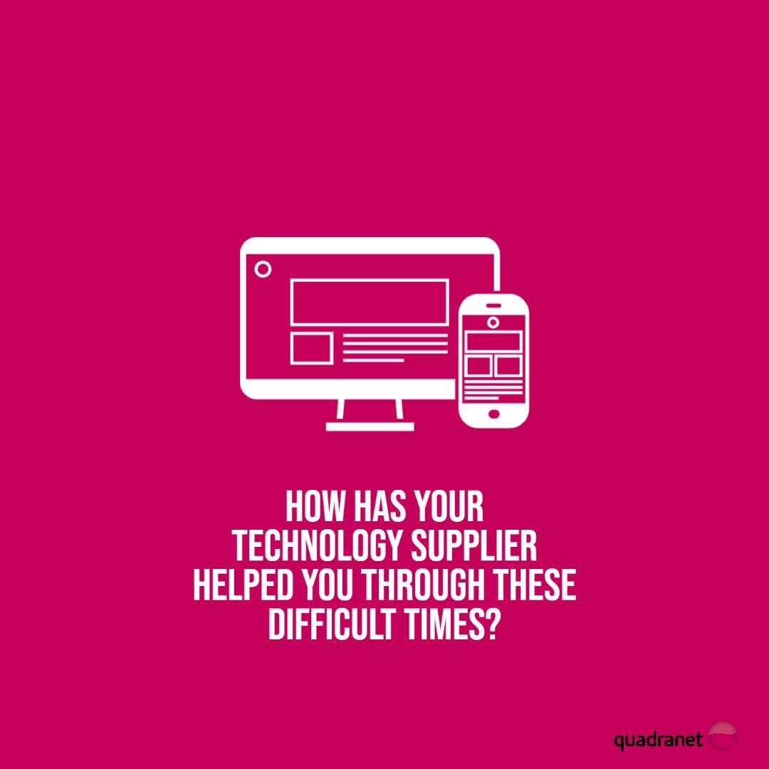 💯S U P P O R T! Quadranet have done a lot during these times, it was important to get you all back dining and enjoying your favourite restaurants. 💡 We did a 3 month invoice freeze, developed click &amp; collect and order at table and then introduced the automatic VAT change!