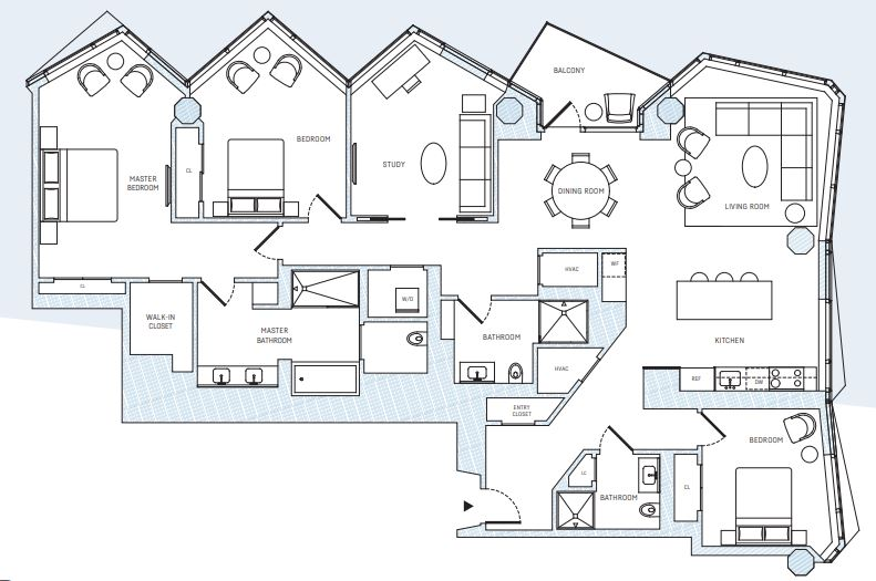 fine i get the feeling the larger they are the easier it is to come up with something that has all the parts. this one even has a study