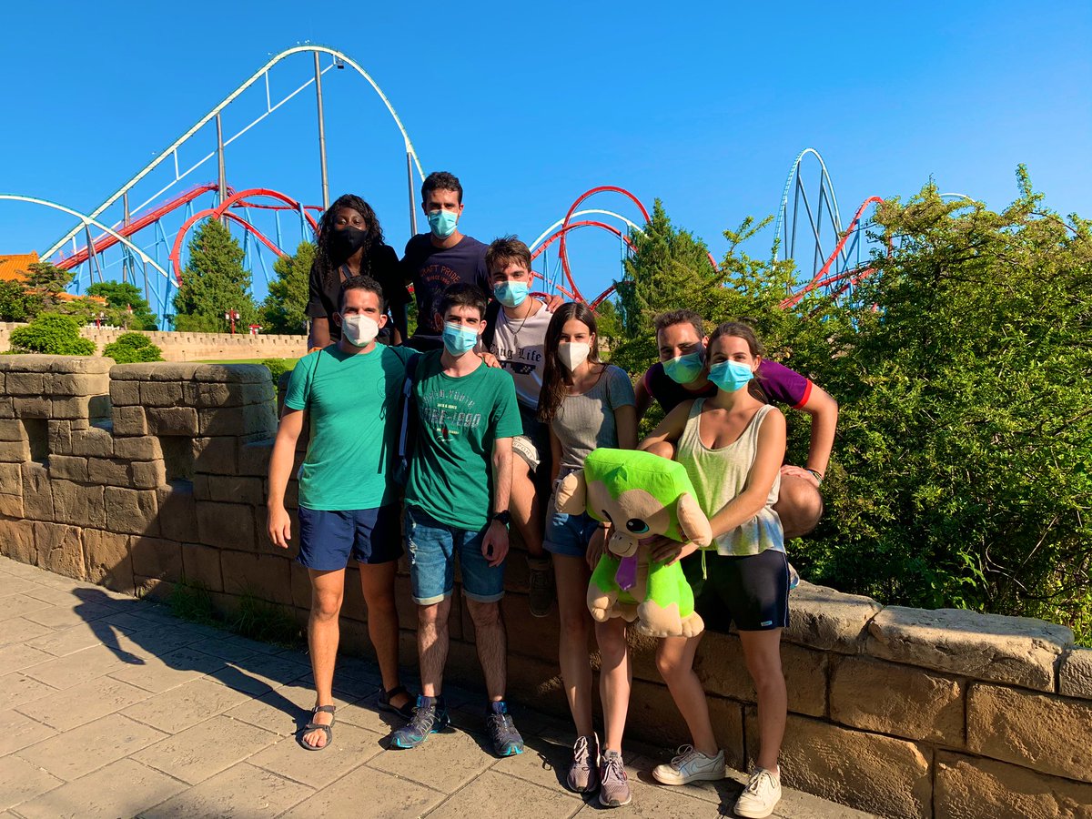 URSAchemlab's tweet photo. Excursion day to Port Aventura🎢before holidays! It’s been a great pre-farewell to our lovely TFG students (Helena, Medea and Dominique) -we don’t want you to leave girls!! 😫 #URSAontour #URSAgroup #notonlyscience 😃👍 https://t.co/J7fNussmZF