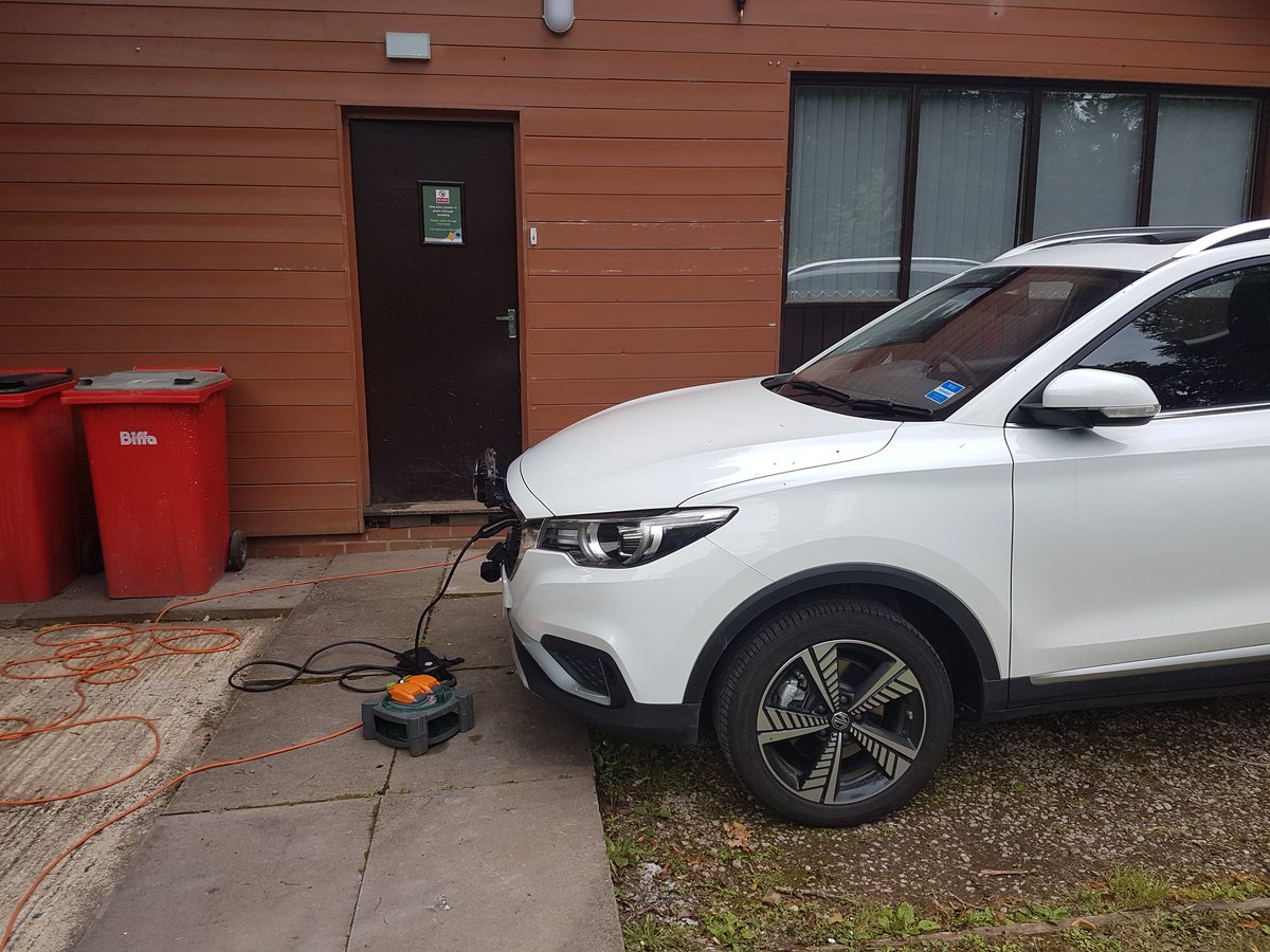 Limited public charging options. Luckily we've learnt a few tricks from watching James and Kate,  Jonathan and Chris on YouTube 😎
#ChargeAnywhere (extension lead rated to 3kW with thermal overload protection)