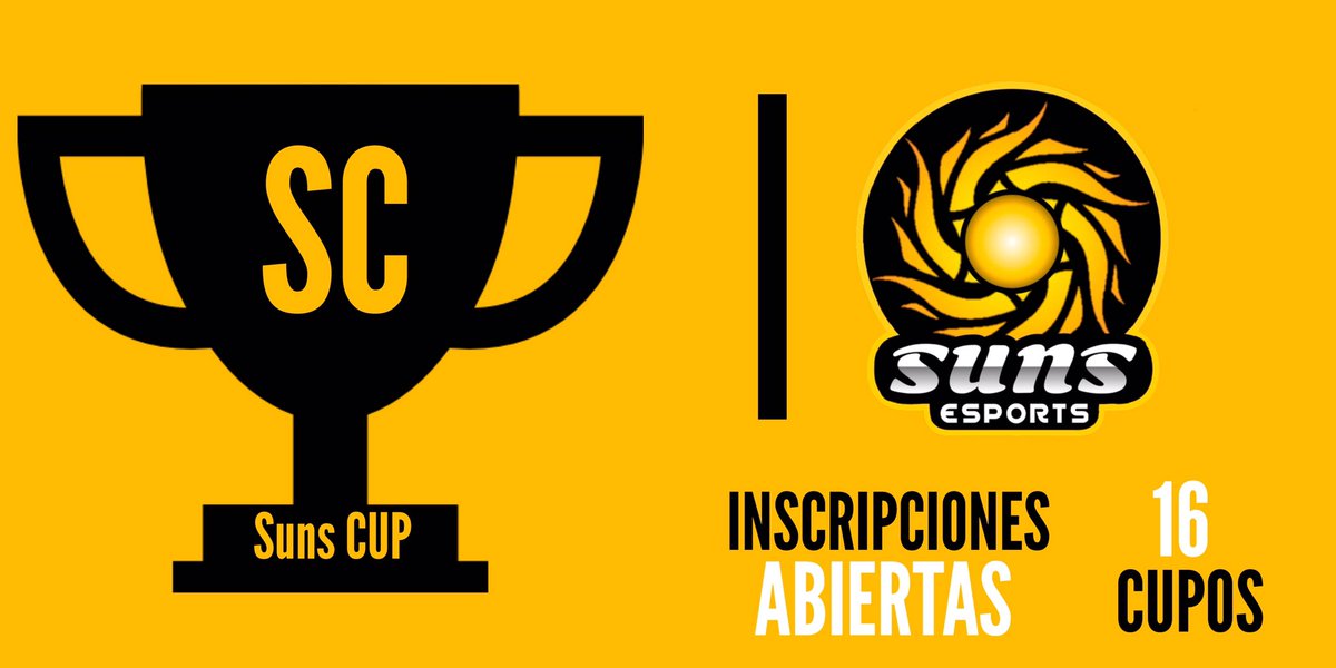 Suns CUP está aquí!

Cracks estamos muy emocionados de presentar nuestra copa de clubes en la que tú y tu club pueden participar.

Requisitos:
•seguirnos 
•seguir a nuestro Sponsor: <a href="/Conejo1109/">Conejo</a> 
•Darle RT y Fav a este twit 
•mencionar a 2 equipos 
•mandar pruebas al MD