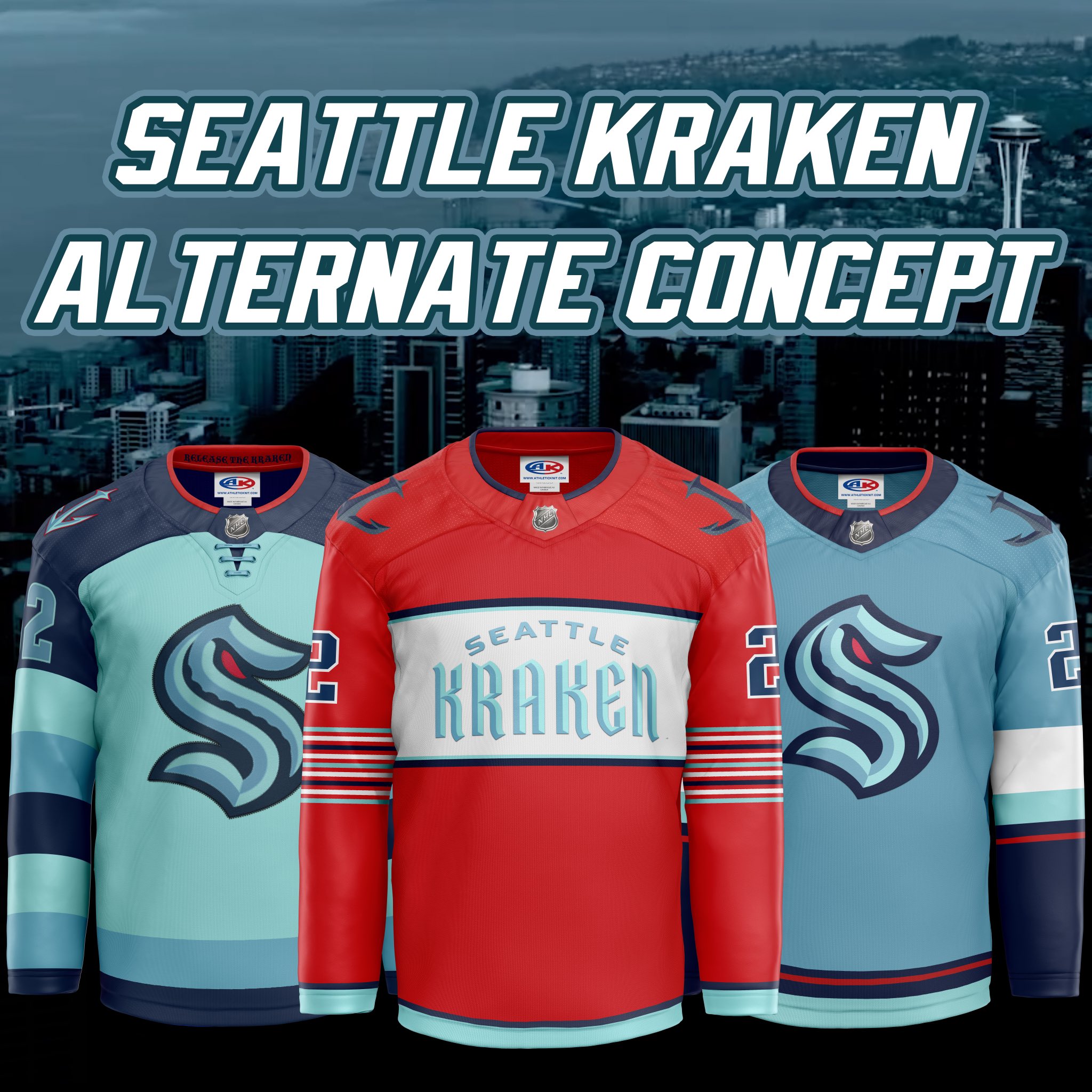 Seattle Kraken Jerseys Released! 