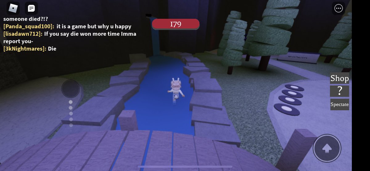 lucy_ugh's tweet photo. this person continued to say “god and he’ll” multiple times, after several people asked him to stop. 😽 @Roblox https://t.co/9lAopocBRA
