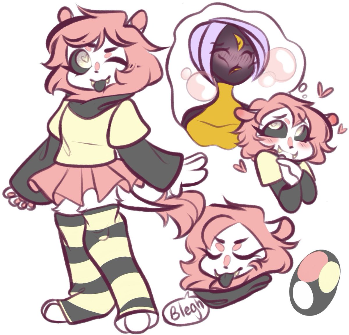 trash_alexander's tweet photo. I made the Eldritch monster lady first and then the lion baby
They're dating! Both are trans lesbeans
I don't know what to name them so if you have suggestions- https://t.co/8oy73dz8ag