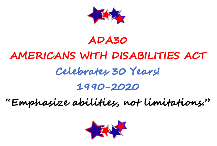Join the ADA in celebrating its 30th anniversary today! #ADA30 #ThanksToTheADA