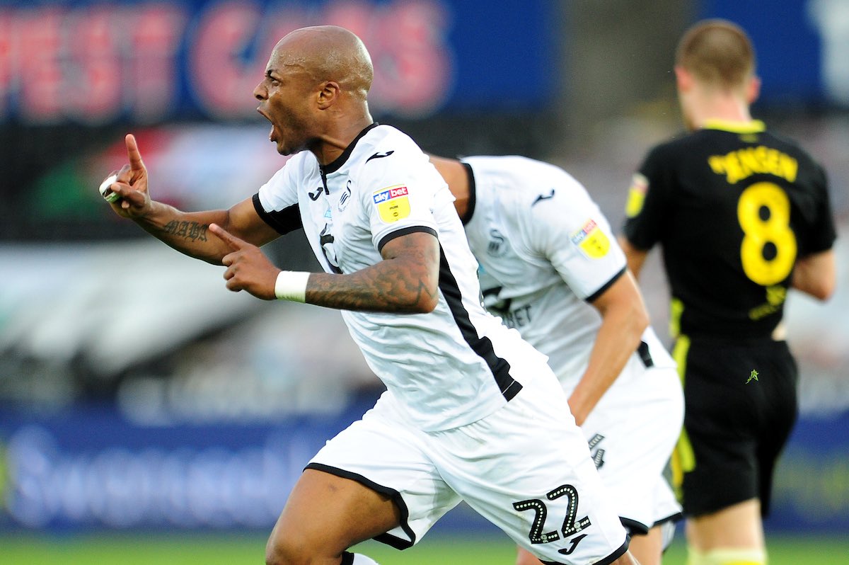 scoutingwide's tweet photo. After missing a penalty... Andre #Ayew redeems himself scoring the winner for #Swansea in their #championship #playoff v #Brentford! $3.60 winner for the #bestroughiesinthebusiness! #happypunting #scoutingwide https://t.co/Nsm6aiq5Dv
