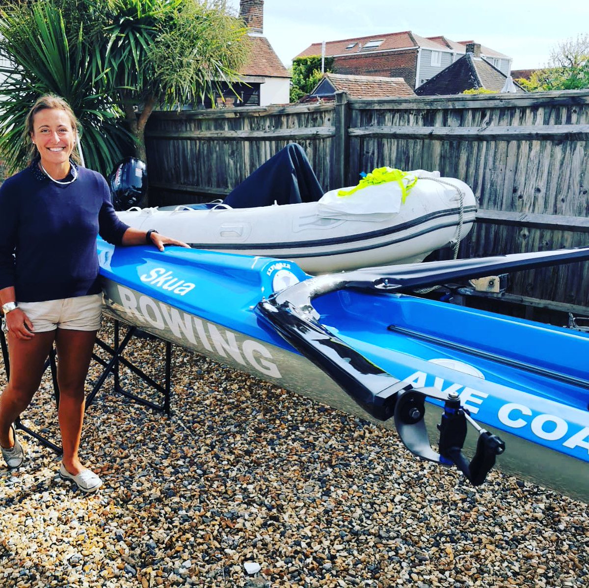 AveRowingUK's tweet photo. Another delivery today...a new home for this beautiful blue and grey Coastal single CX1 #rowinglife #averowingboats #averowing #rowing #coastalrowing #fitness #training #sculling #portsmouth #rowingrelated #rowingboats https://t.co/S15FdQquJs