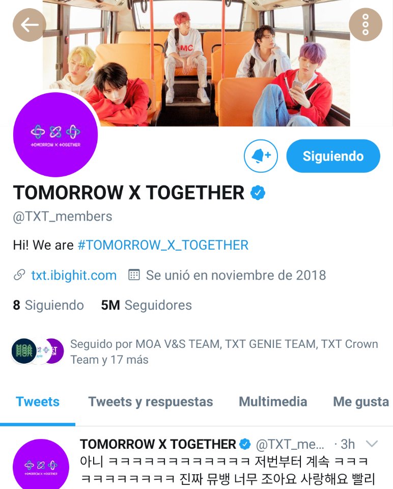 MyTXTLatam_'s tweet photo. ℹ️| @TXT_bighit 

La cuenta oficial @TXT_members ha superado los 5M de seguidores en Twitter en solo 631 días, pasando el récord de EXO de 645 días. Ahora son los artistas de Kpop más rápidos de la historia en alcanzar los 5 millones de seguidores.

#TXTwitter5M #5MwithTXT https://t.co/hNyGJBUl2k