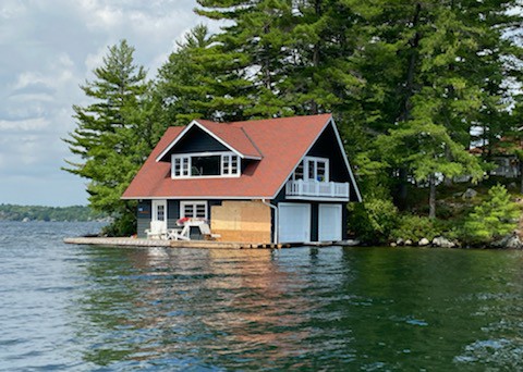 UPDATE 
The cottage on Faith Island has been boarded up after a boating incident earlier this week at 3 am.   We are still working on details as to what happened.