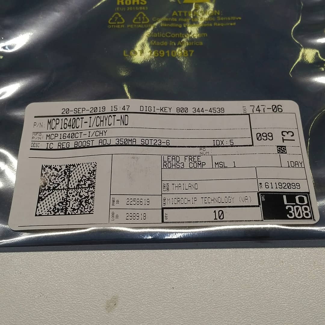 tamhanna's tweet photo. Pick an #electronicsdistributor not only on price, but also on #packaging. If the #antistaticbag does not have a good label, you will lose a lot of time during #prototypeassembly. I dug through a gaggle of #antistaticbags from Arrow Electronics,…
📸 https://t.co/04g3TW8nY7 https://t.co/l6ldIQ4nxe