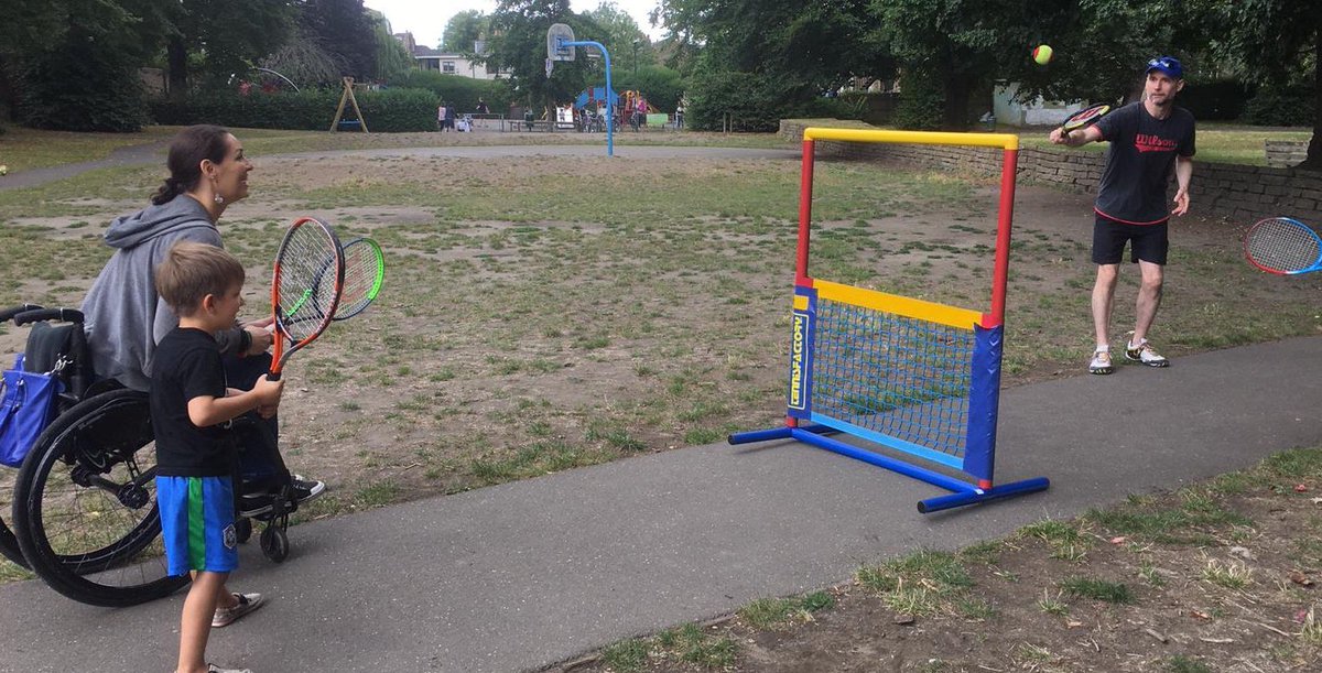 mark___bullock's tweet photo. Making tennis inclusive & accessible by taking it to people #Inclusivesport #MostActiveCity #PlayYourWay #TennisNoBoundaries #TennisFactory #FactoryEleven #MicroNet https://t.co/RKwpv3gryy