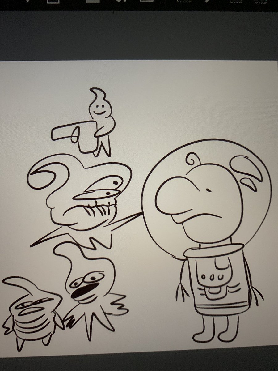 I do late night drawings with a friend of mine. These are from a while ago and are the smash bros characters. And these drawings are to make the most shittiest and fastest drawn versions of these characters.