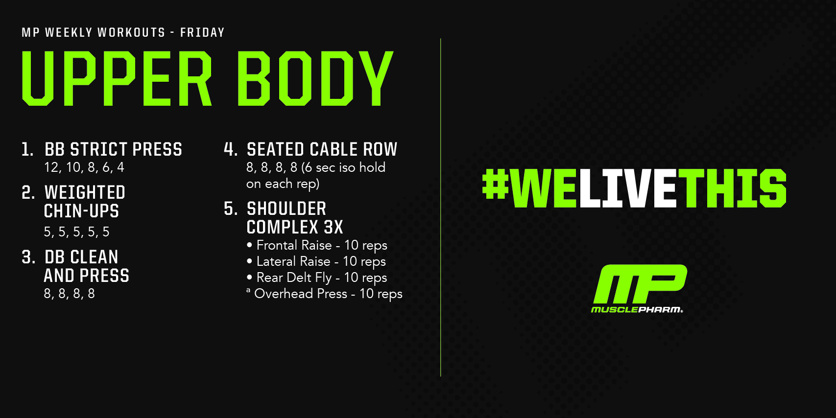 Musclepharm upper body workout hot sale