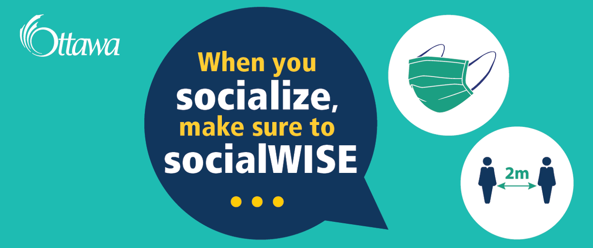 ottawacity's tweet photo. Stage 3 is NOT back-to-normal gatherings and outings with friends. But you can socialize safely by #PhysicalDistancing (at least 2 metres) and wearing the mandatory mask in all indoor public spaces. If outdoors and not able to distance, wear a mask. And wash hands often. https://t.co/yv8vWubyr8