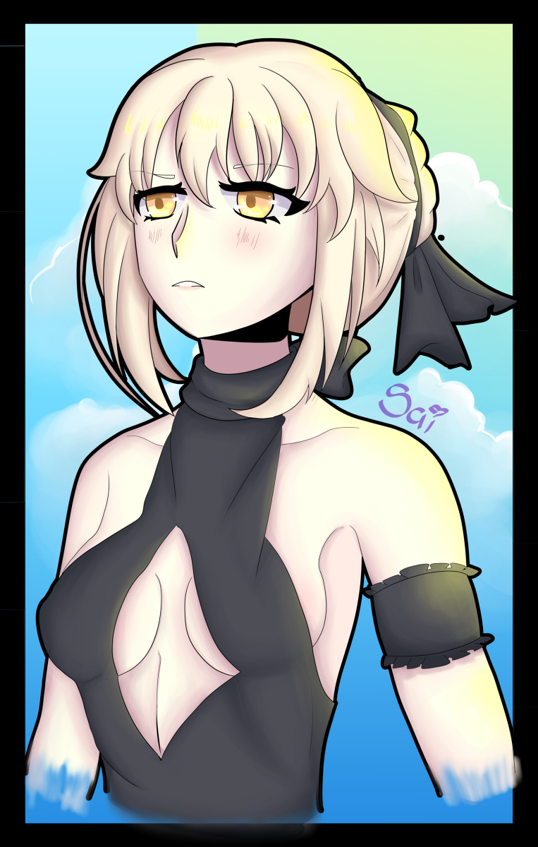 Sayeritamed's tweet photo. アルトリア・ペンドラゴン〔オルタ〕 #waifu #Cute #Moe #CLIPSTUDIOPAINT #FGO #Fate/GrandOrder #Fate #SUMMER #anime #Summer_Event https://t.co/CcdNIOPW32 https://t.co/1BvInKdv4n