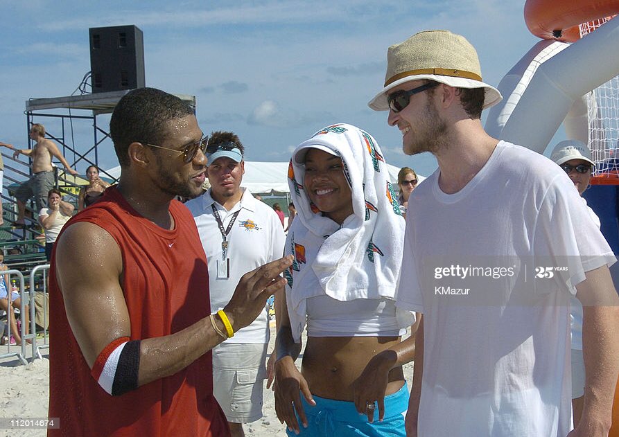 Usher is good friends with Justin/NSYNC and has attended every one of their “Challenge for the Children” events since 1999.