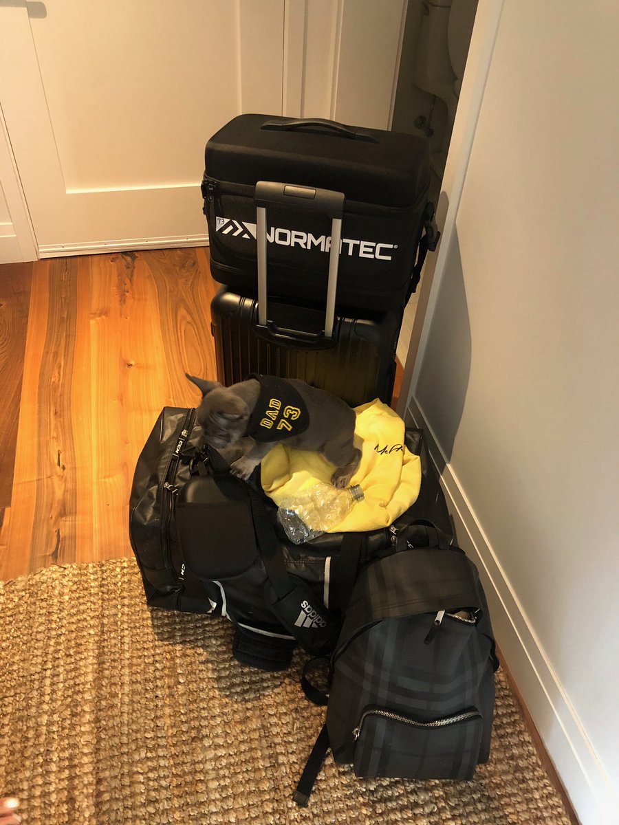 NHLBruins's tweet photo. Unfortunately, Otto didn’t make the traveling roster. 🙁

@CMcAvoy44 | #NHLBruins https://t.co/W92gDkz9ls