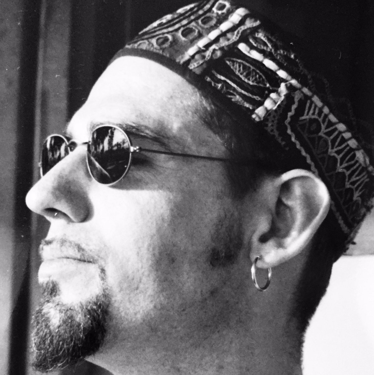Hatdandy's tweet photo. OLD SKOOL NELLYTHEHAT
.
Liking the hippie mystic east slacker vibe from way back when..... #Barcelona 1995 first trip abroad  with Mrs NTH - still got that bucket hat!! #Hatdandy #hat #hats #cap #caps #mirrorcap #buckethat #1990s #Barcelona #rayban #goatee #beard #youngerself https://t.co/HMtQGZ2aCg